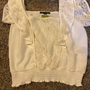White lace top